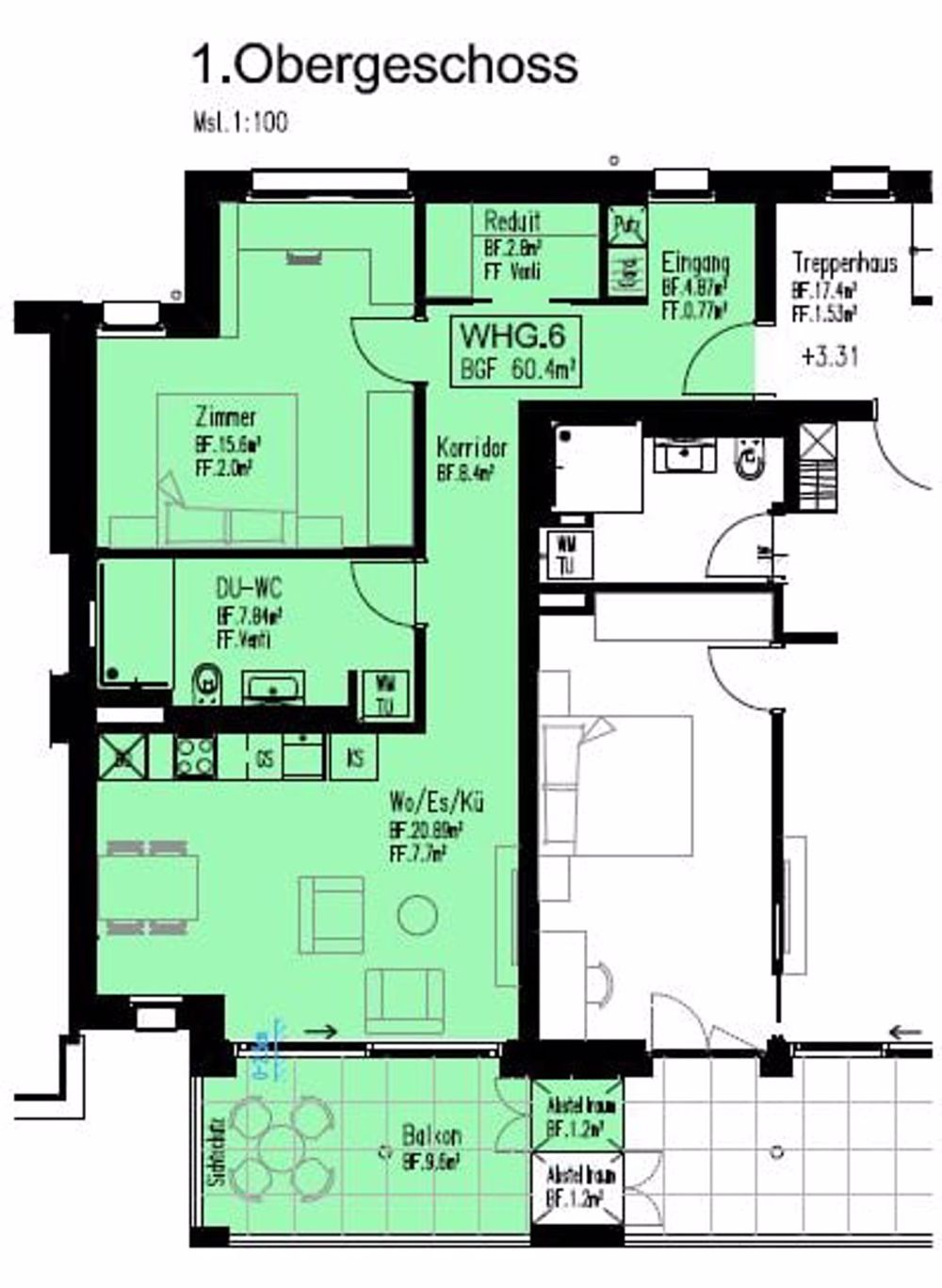 Erstvermietung von moderne 2.5-Zimmer-Neubau-Wohnungen an bester Lage in Wettingen - Bild 7