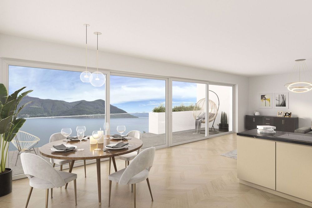 Brissago - Residenza Riasco Riva mit Privatstrand - Bild 3