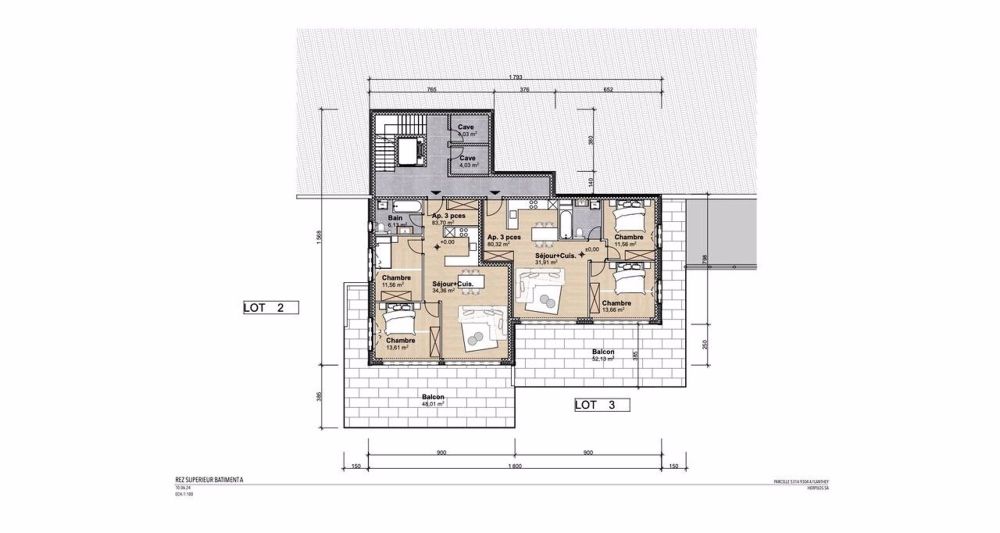 Schönes 3.5-Zimmer-Apartment in Flanthey (Gemeinde Lens) A2 - Promotion auf Plan - Appartement, 3.5 pièces, 107.70 m2