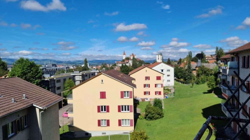 Neue 2 Zi.-Seniorenwohnung in Thun zu verkaufen, Nr.22 im Gartengeschoss - Blick aus der Liegenschaft