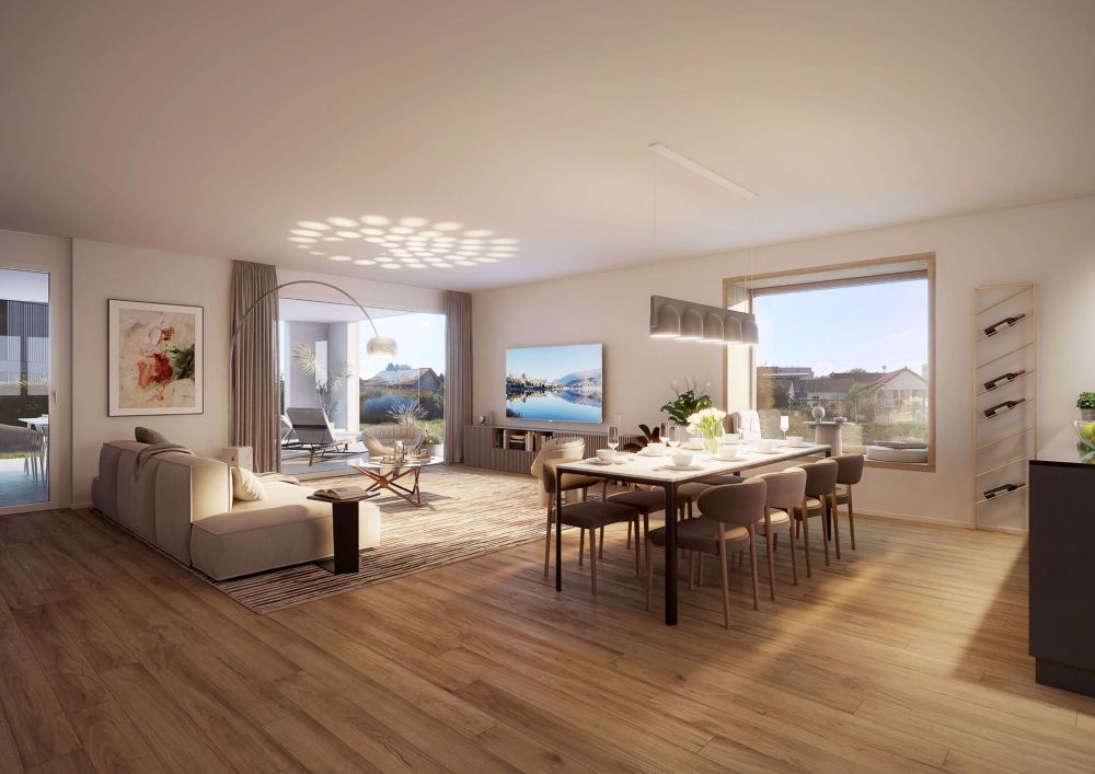 Neubauprojekt «Fliedergarten» - modernes Wohnen mit Stil und Nachhaltigkeit - hochwertige Obergeschosswohnung - Bild 2