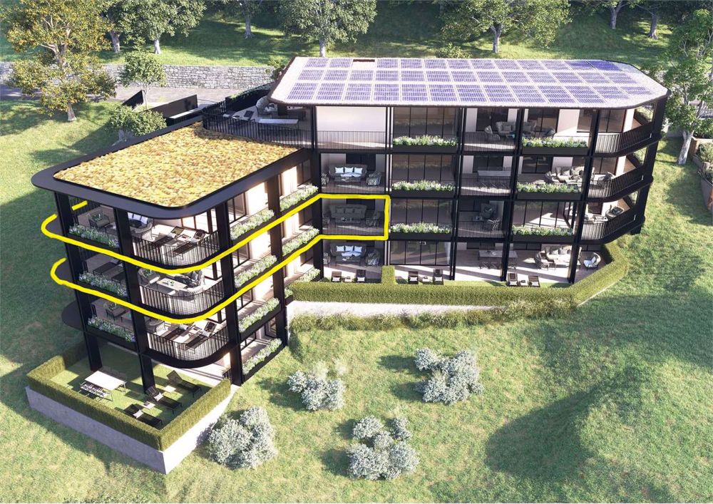 PPP4 - Pregassona: Oase - 5,5 luxuriöse Räume mit bewohnbarer Terrasse - Bild 2