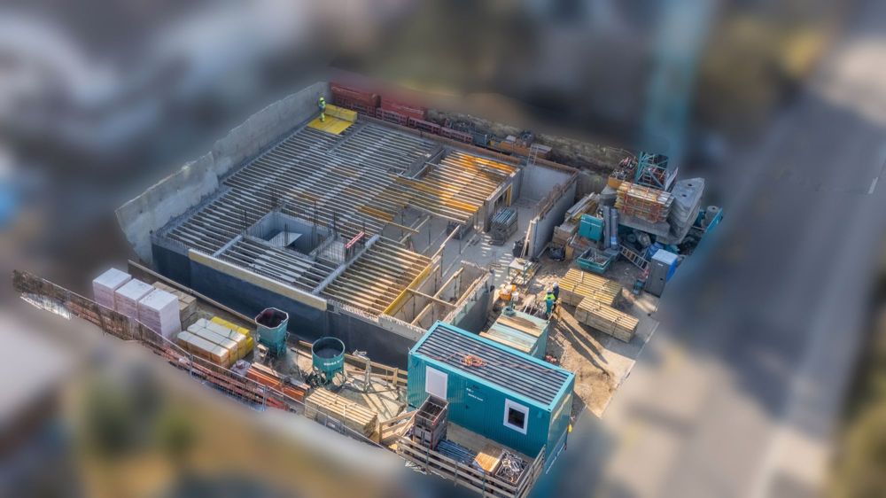 Neubauprojekt - 3.5-Zimmer-Wohnung in Arlesheim - Drohnenbilder