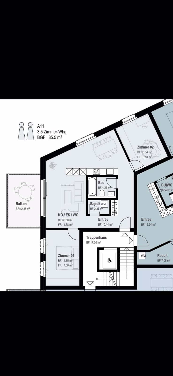 Neubau 3.5 Zimmer-Wohnung in Bilten - Bild 2