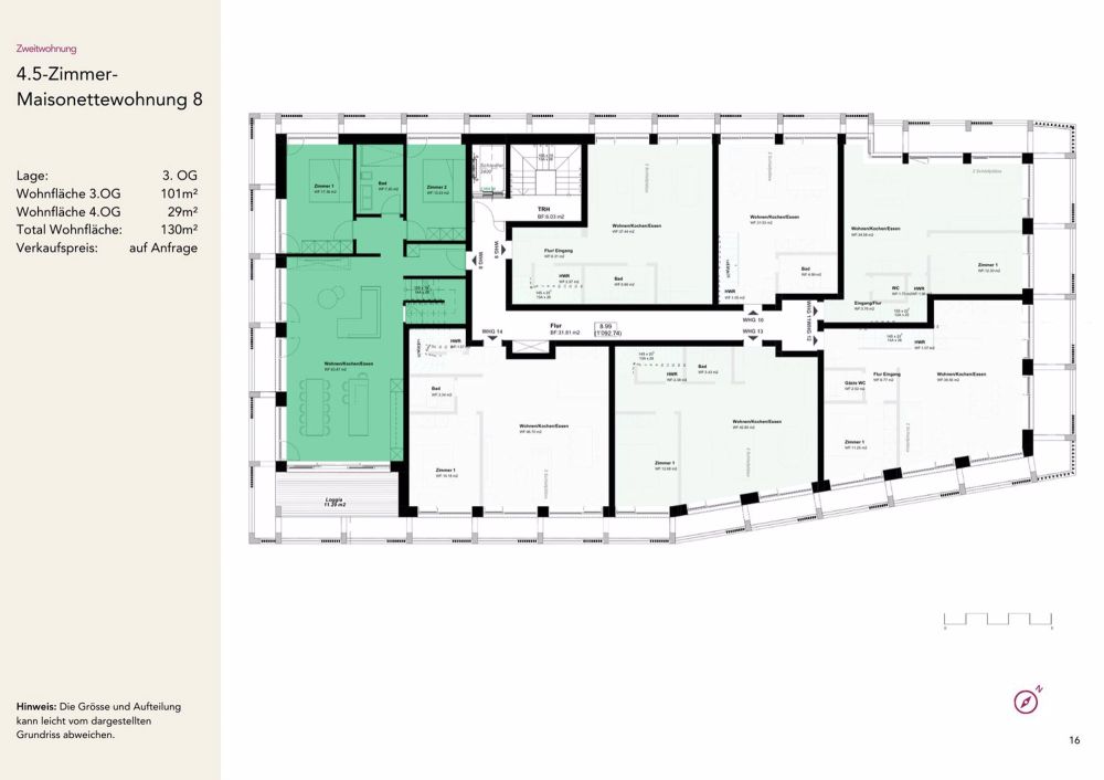 Exklusive 4.5-Zimmer-Maisonette-Ferienwohnung WIRKLICH AN BESTER LAGE IN FLIMS - Bild 8