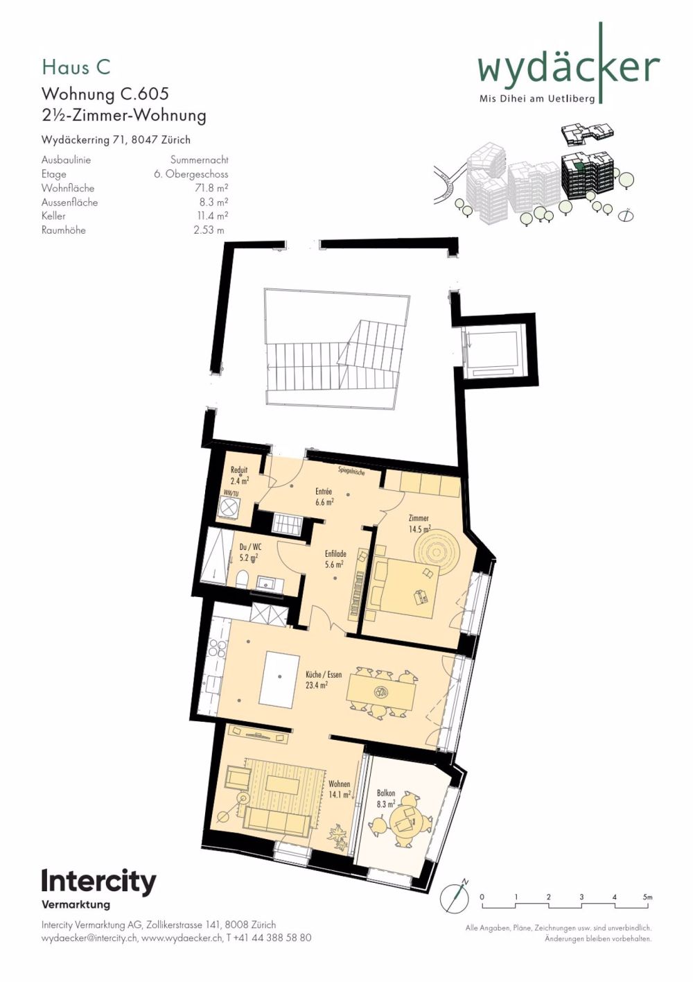 Moderne 2.5-Zimmer-Wohnung mit Balkon in Zürich-Albisrieden - Bild 9