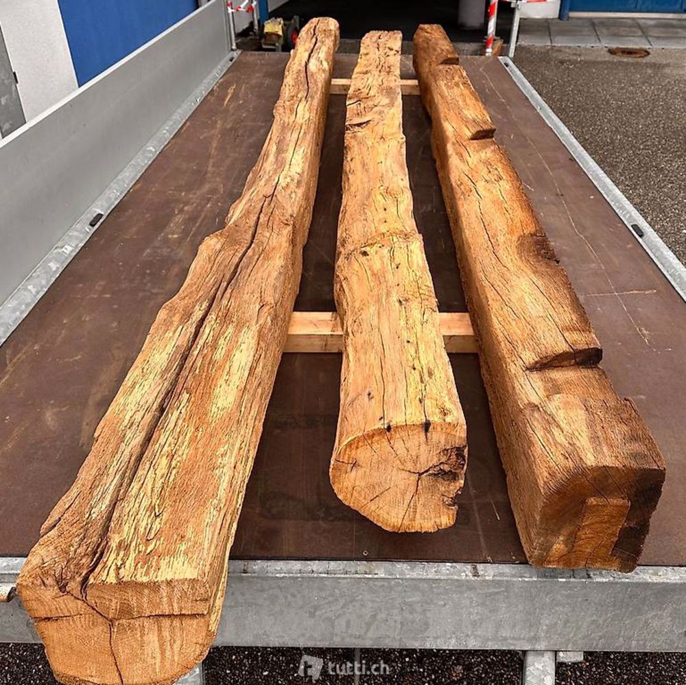 Eichenbalken, Holz, Balken, Stütze, Träger, massiv, Eiche - Bild 3