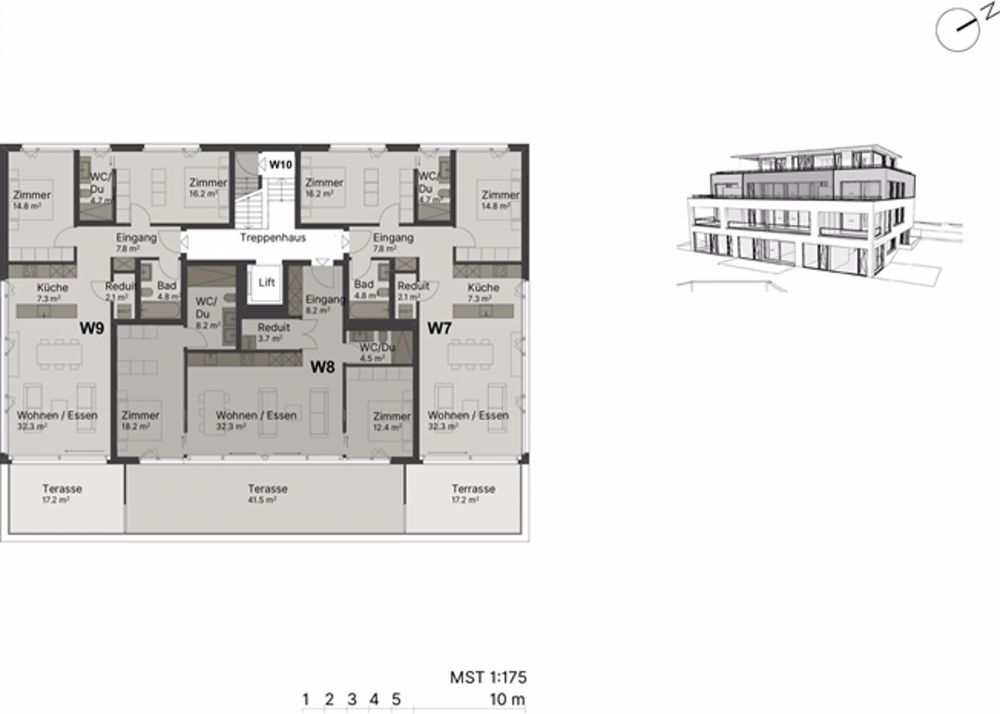 Top 3.5-Zi.Whg. mit aussergewöhnlicher 42 m² Terrasse an Premiumlage - Bild 1