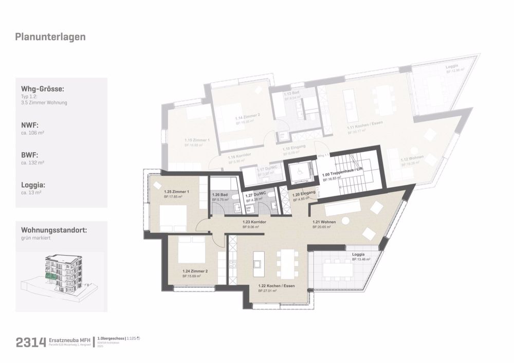 ?? Moderne Gartenwohnung mit 300 m² Privatgarten in Hergiswil – Neubauprojekt mit Seeblick-Nähe - Bild 5