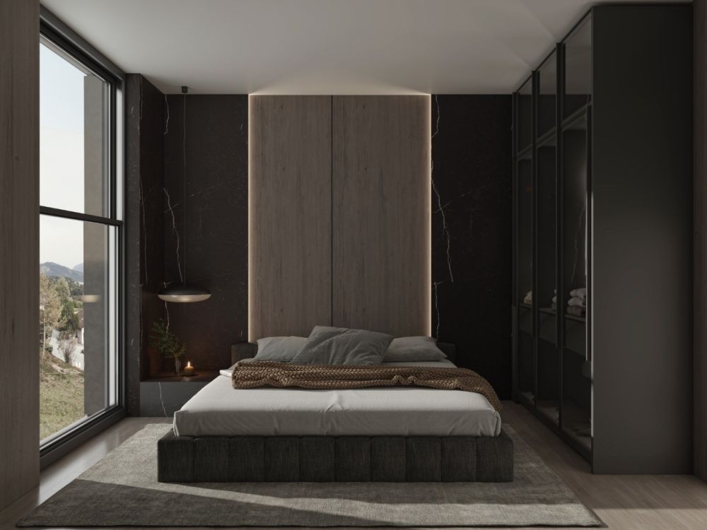 Le Belvédère - 3.5 pièces avec vue exceptionnelle - chambre