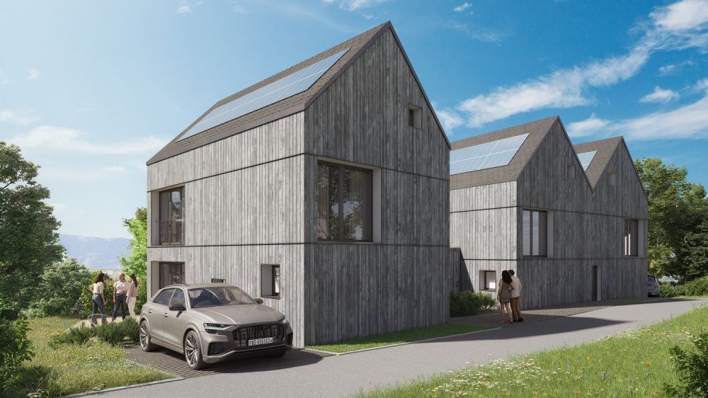 Grande villa Minergie jumelée, vente sur plan, 100% en ossature bois -  Bild 2