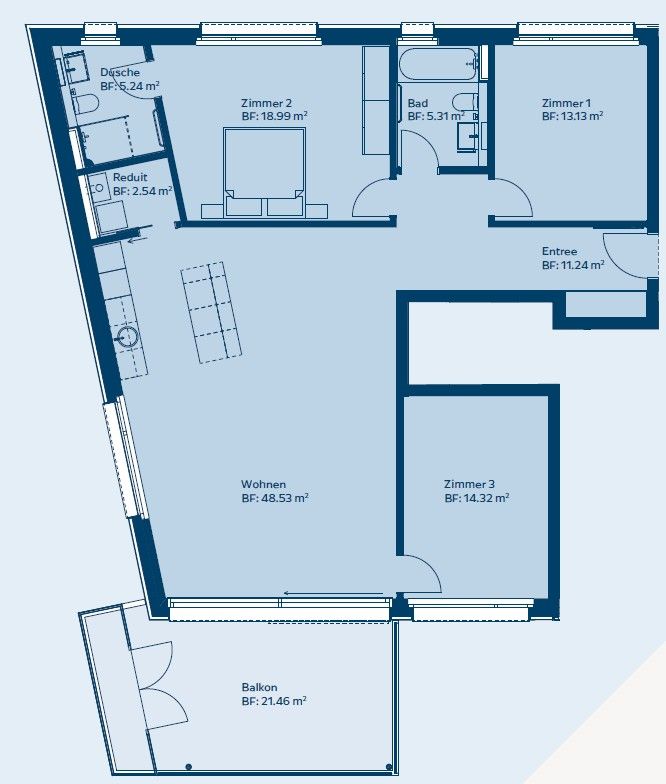 Moderne 4.5-Zimmer-Neubauwohnung an zentraler Lage in Beinwil am See -  Bild 5