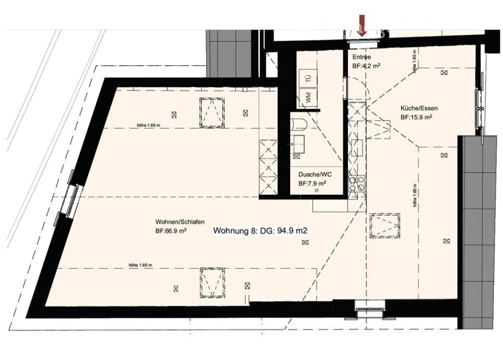 offene Loft-Wohnung im Dachgeschoss -  Bild 1