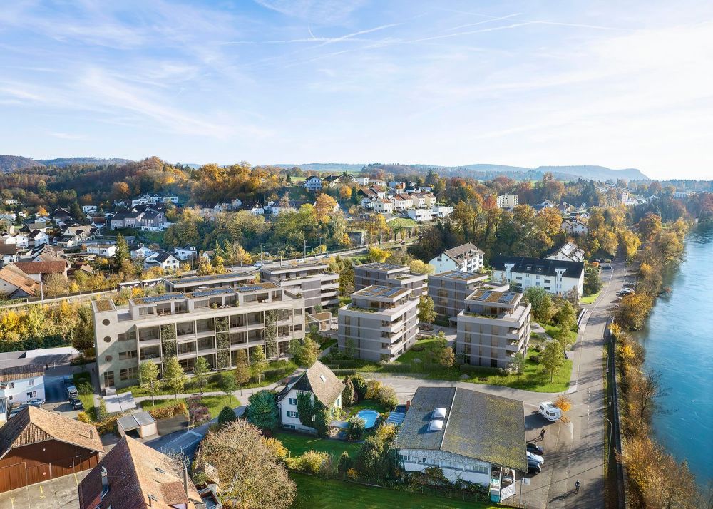 Wohnen mit Aussicht. Leben am Wasser - Müligasse Döttingen - Aussenvisualisierung