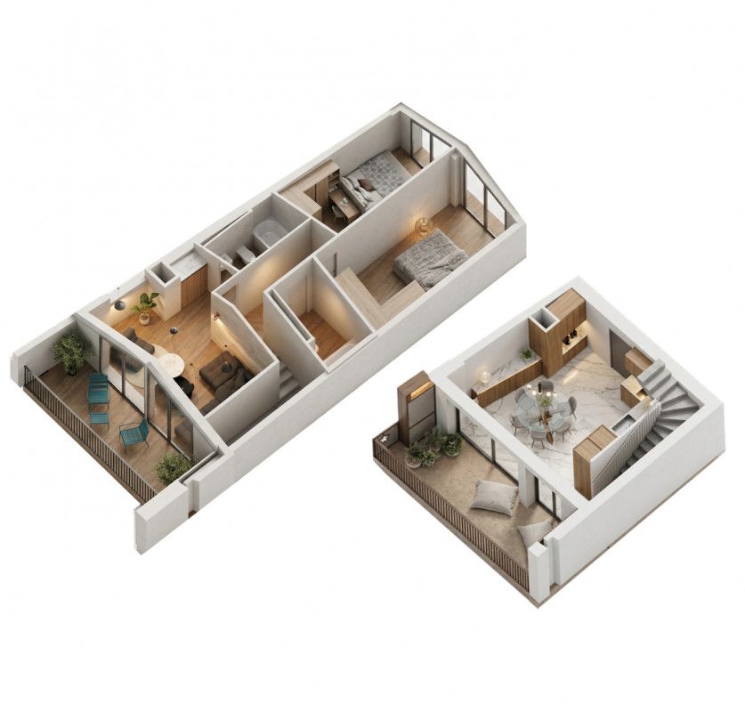 NEUF  Grand Duplex 3.5 pièces avec vue panoramique à budget maîtrisé  lot 303 -  Bild 1