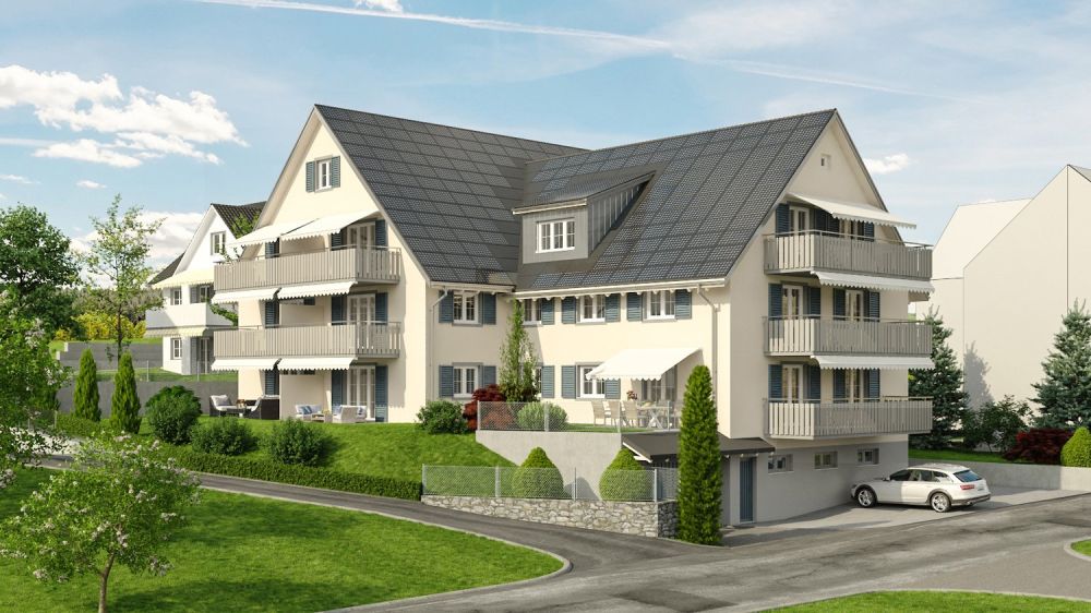 3.5 Zimmerwohnungim EG mit 82m2, Balkon 14 m2 Sitzplatz 12 m2, Richtung Süden -  Bild 6
