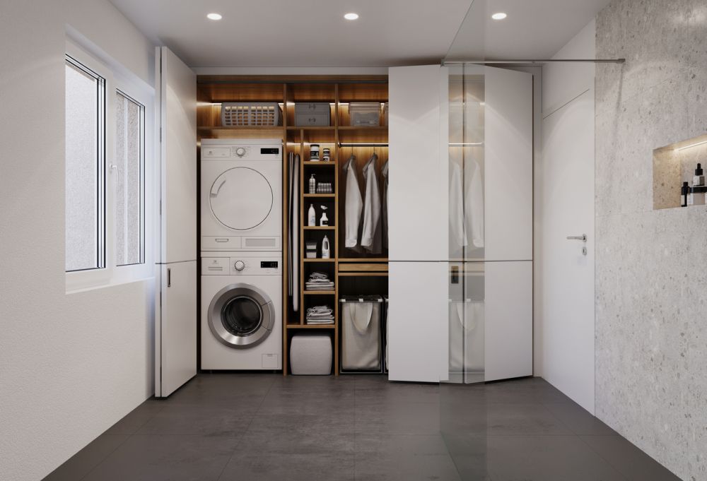 4.5 Z.-Wohnung B, im EG, 122 m² Netto-Wohnfläche und 38m² Terrasse - Waschen