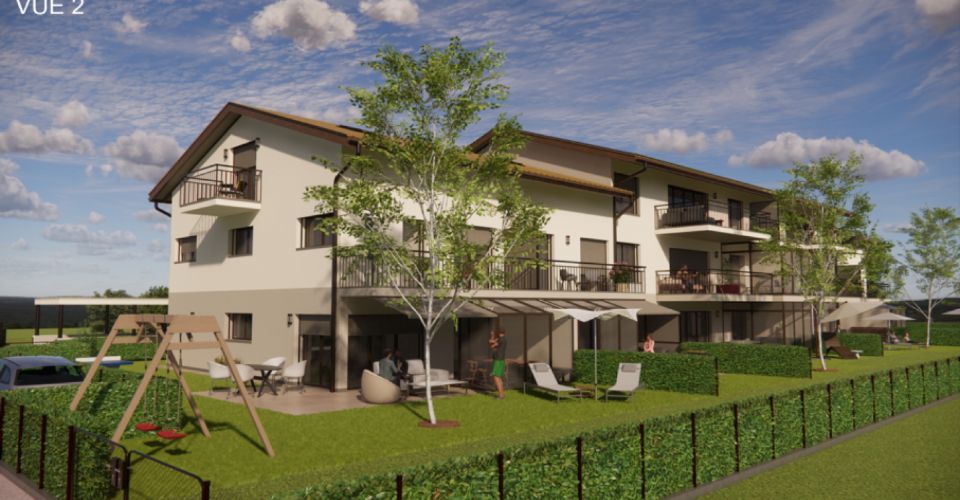 Promotion Résidence du Moulin, Bernex - Maison villageoise A01 baignée de lumière et belles surfaces de vie dans un cadre calme et résidentiel en campagne - Maison contiguë 6 pièces - image - 1