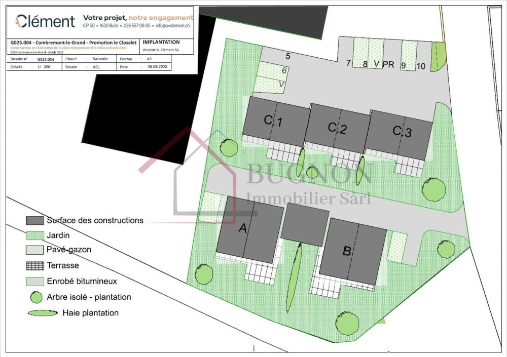 LES VILLAS DU GRAND PRÉ  Villa contiguë en PPE 4.5 pièces - Lot C1 - Bild 8