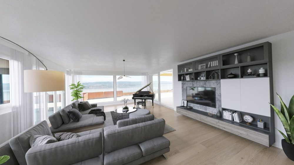 5.5-Zimmer Luxus-Duplex-Terrassenhaus mit Seesicht und Alpenblick - Bild 8