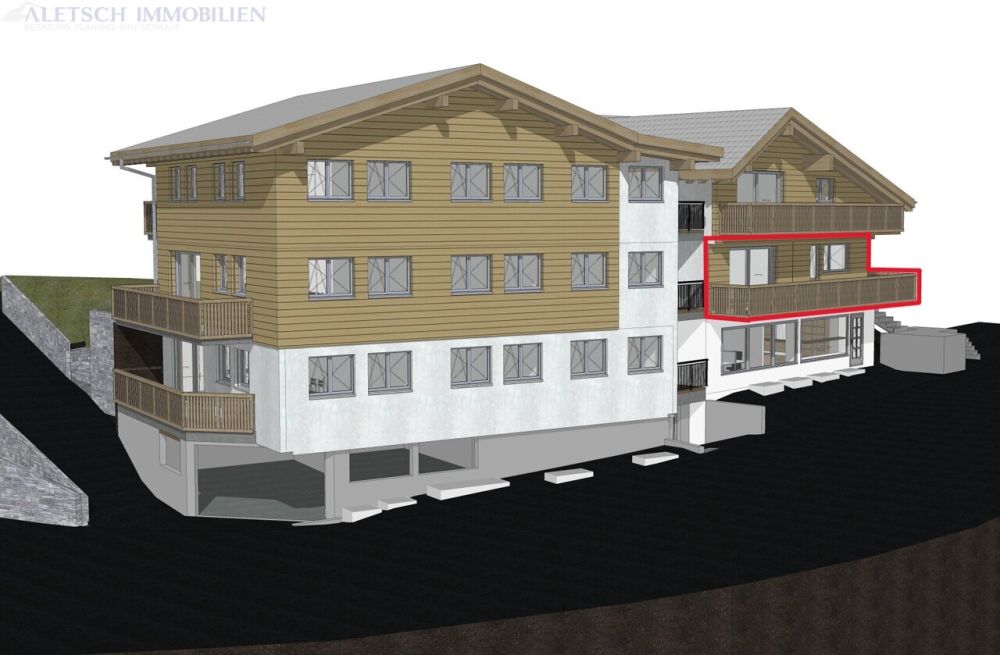 Kompakt, komfortabel - 2.5-Zimmer-Wohnung im 1. Obergeschoss, Fiesch -  Bild 1