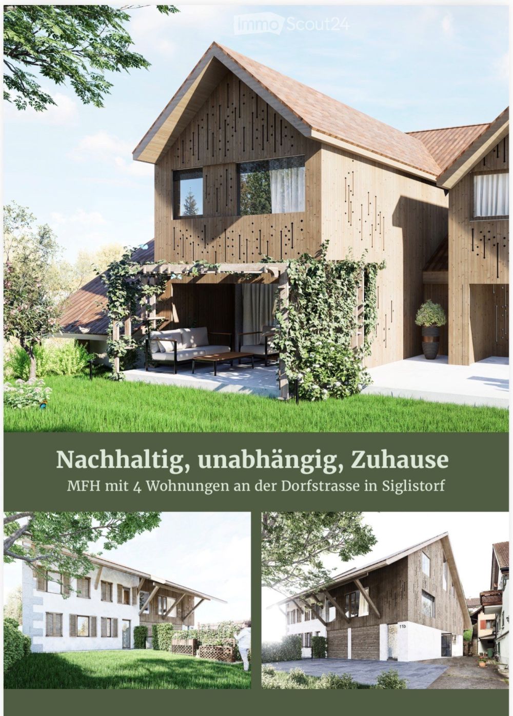Modernes 7-Zimmer-Doppelt Einfamilienhaus in ruhiger Lage von Siglistorf -  Bild 1