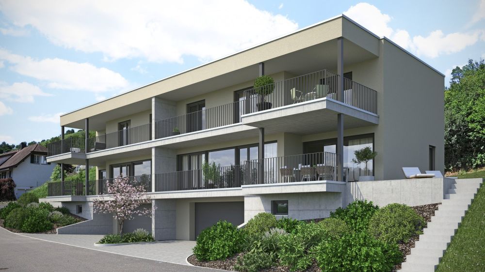 Neubau-Doppeleinfamilienhaus - naturnah und familienfreundlich -  Bild 1