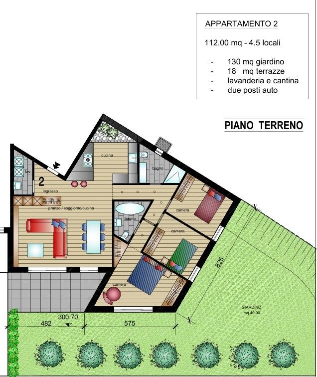 NUOVO 4.5 LOC. CON GRANDE GIARDINO E TERRAZZA A LUMINO -  Bild 10