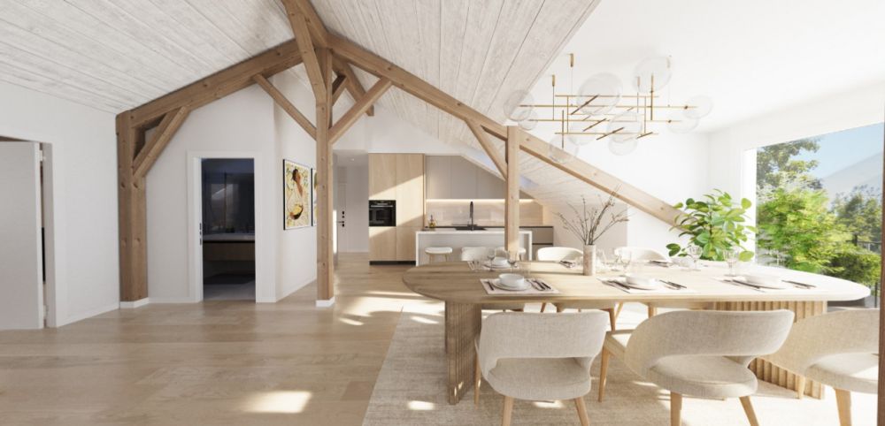 Charme ancien, style moderne. 3,5 pièces / 100m² au volume généreux - Bild 4