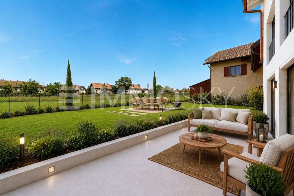 Magnifique Appartement neu mit großer Terrasse, 4 Min. von Cheseaux - Agréable terrasse avec vue sur la campagne