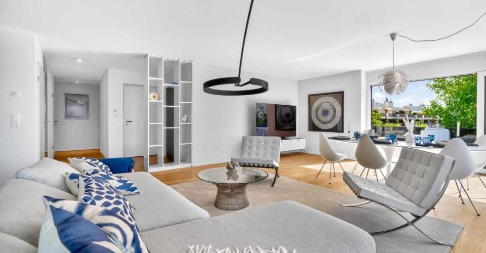 Appartement neuf en angle de 5.5 pièces avec terrasse de 200m² - Vue lac Léman - Appartement 5.5 pièces - image - 6