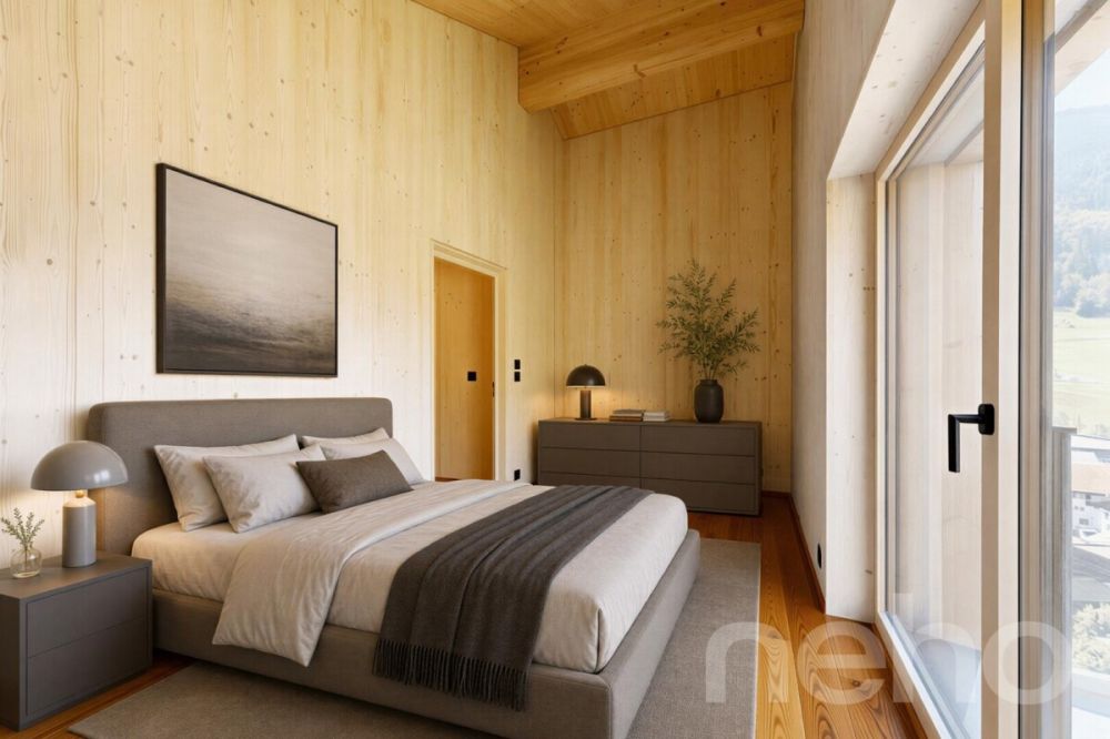 Neubau-Dachgeschosswohnung mit besonderer Architektur und Bergsicht -  Bild 8