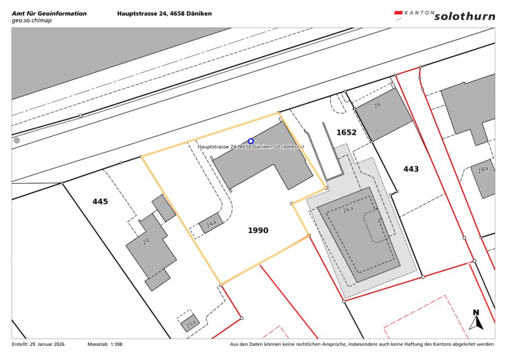 PROJEKT - EIGENNUTZUNG - IHRE WAHL - Katasterplan