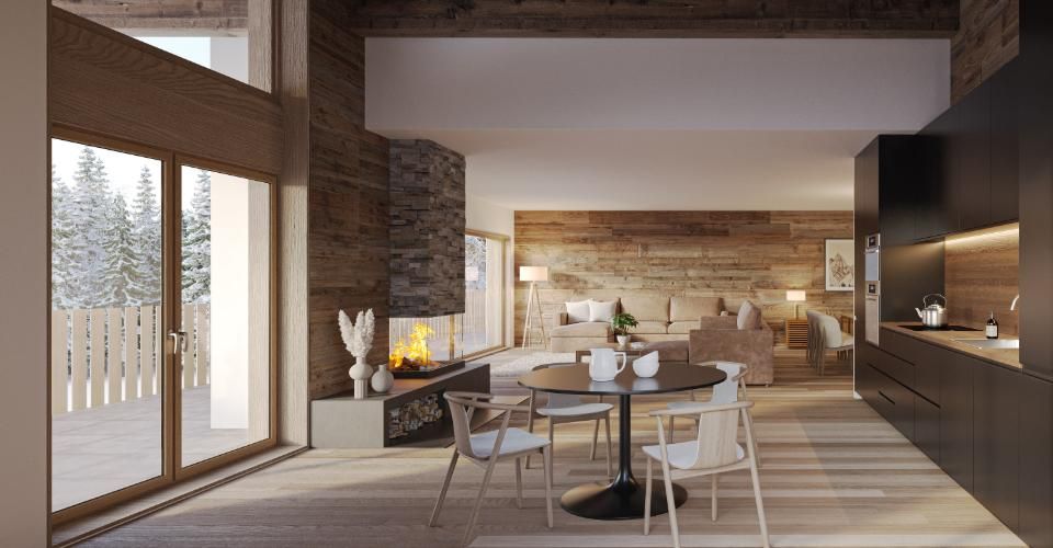 Appartement de 4.5 au rez-de-chaussée - lot 01 MASTER C à Crans-Montana - Appartement 4.5 pièces - image - 1