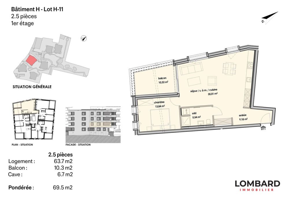 ***RÉSERVÉ*** Appartement de 2.5 pièces au 1er étage -  Bild 6