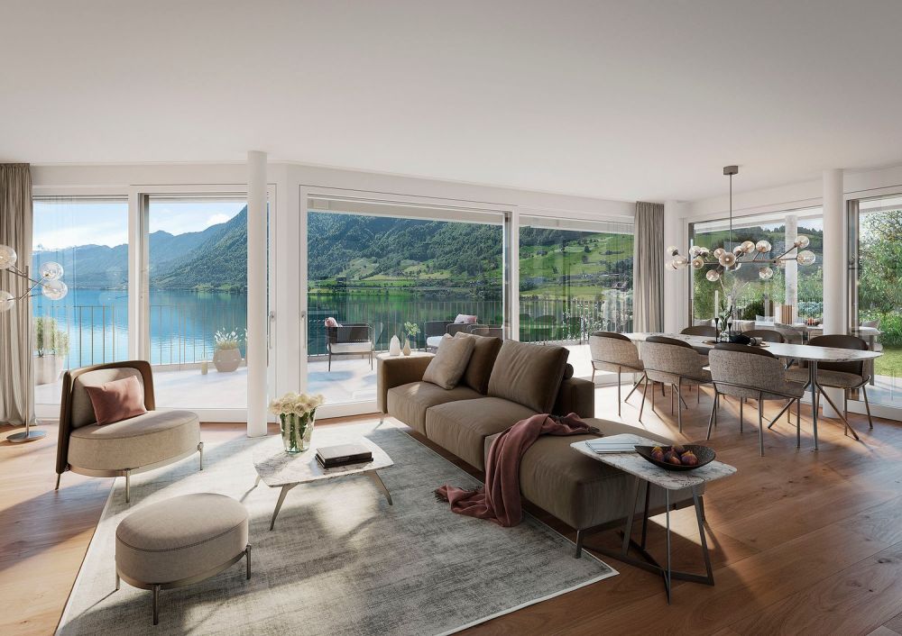 Luxuriöse 3.5 Zi.-Attika-Terrassenwohnung mit grandioser See- und Bergsicht - Bild 3