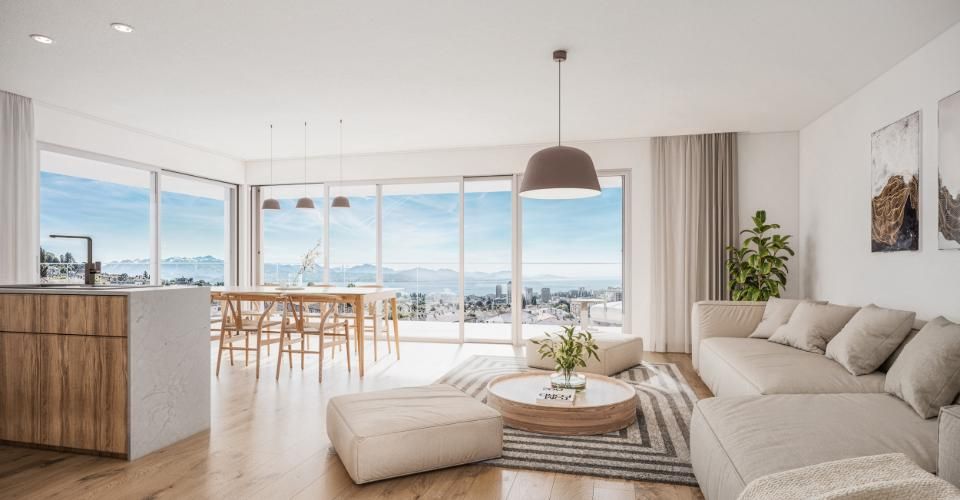 AUREALAGO — Appartement neuf de 4,5 pièces avec terrasse et jardin · Vue dégagée · Prilly - Appartement 4.5 pièces - image - 9