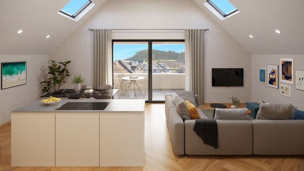 3½-Zimmer-Dachwohnung mit über 4 m Raumhöhe und direktem Liftzugang -  Bild 2