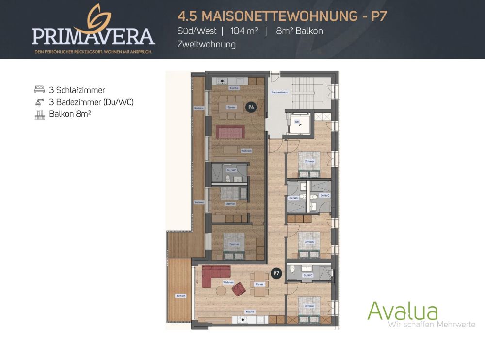 4.5 Zimmerwohnung in Saas-Grund – Neubau 2026 - WHG P7 -  Bild 5