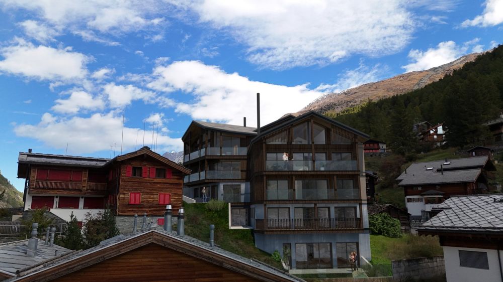 Chalet SKYFALL |4.5 Zimmerwohnung 2. Dachgeschoss Süd-West |ERSTWONS - Vis_DJI_0061_G