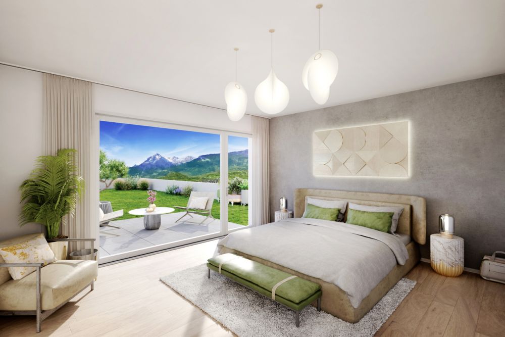 Appartements de standing en terrasse Résidence Maragnena - Lot 29 - Chambre à coucher / Schlafzimmer / Bedroom