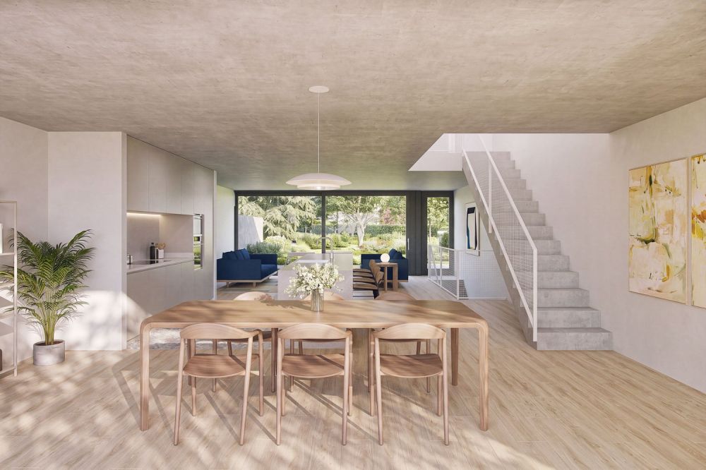 Architecture et beaux volumes | Villa C du projet Pra Vinea à Corminboeuf -  Bild 5