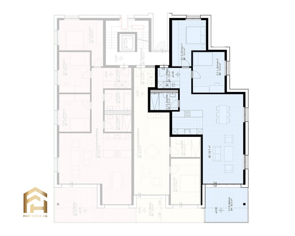 Erstbezug MFH Imbach 3.5 Zimmerwohnung - 2D EG 3.5