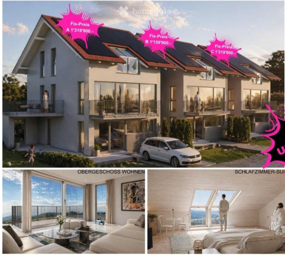 Neubau 3 modernen Upside Down Einfamilienhäuser in Jens -  Bild 3