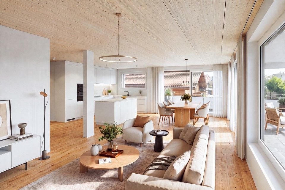 Neubau 4.5-Zimmer-Wohnung mit traumhafter See- und Bergsicht -  Bild 1