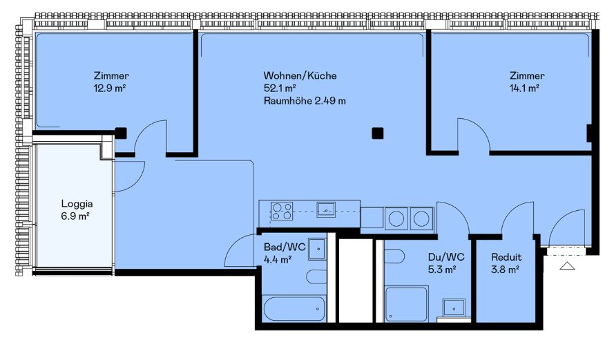 Moderne 3.5-Zimmer-Wohnung im 7. Stock -  Bild 11