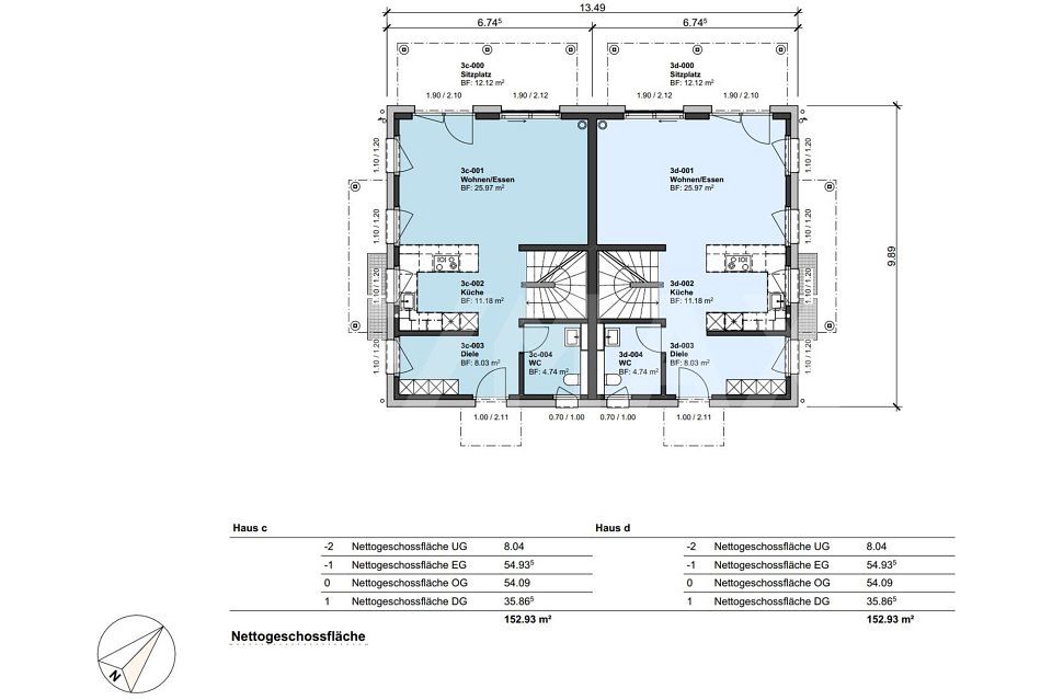 KRATTIGEN PLUS - Neubau 6.5-Zimmer Doppel-Einfamilienhäuser mit 24 Monaten Einstiegsvorteil -  Bild 9