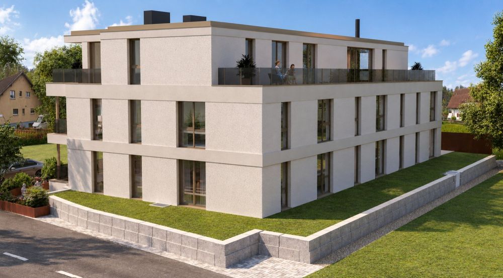 Exklusive 4.5-Zimmer-Gartenwohnung mit grosszügigem Gartenanteil - Aussenansicht