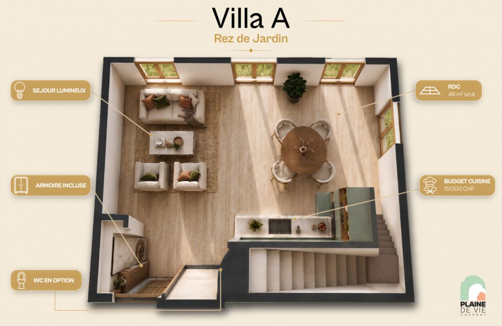NEUVE - Jolie villa familiale de 4.5 pièces - 114 m2  - lot A -  Bild 3