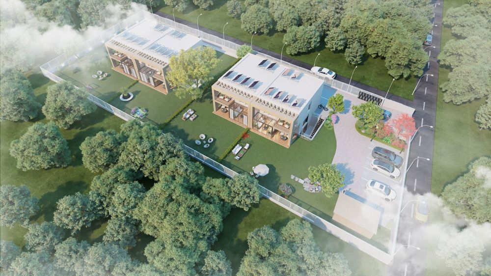 Prix attractif - Promotion de 4 villas au Grand-Saconnex! - / Implantation des 4 villas / Location of the 4 villas